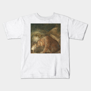 Poor Little Basse! by John Bauer Kids T-Shirt
