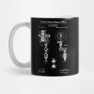 First Tattoo Machine Patent White Mug