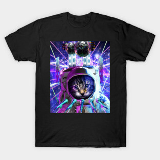 Rave Astronaut Cat T-Shirt