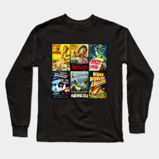 50s Sci-Fi Movie Poster Collection #2 Long Sleeve T-Shirt