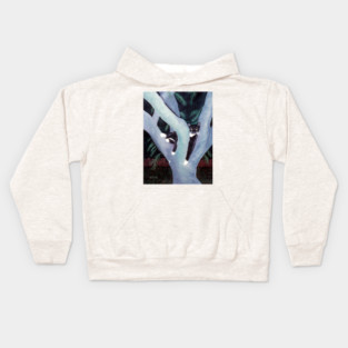 Tuxedo Cat in the Tree Kids Hoodie
