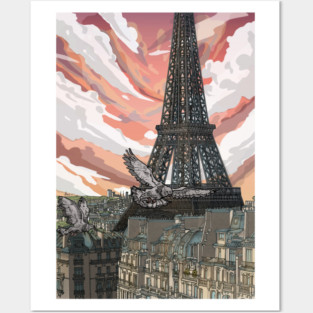Eiffel Tower Posters and Art