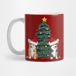 Cute Corgi Christmas Tree Mug