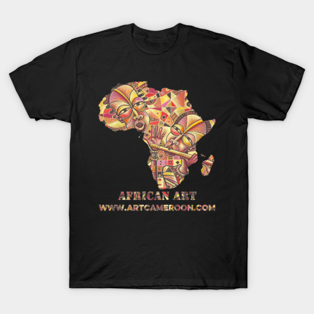 The Drummer and Flutist III T-Shirt by ArtCameroon