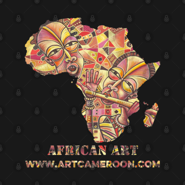 The Drummer and Flutist III by ArtCameroon