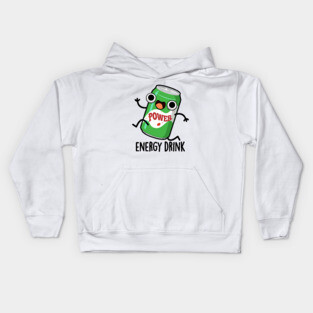 Energy Drink Cute Energetic Drink Pun Kids Hoodie