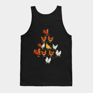 Chicken Christmas Tree Tank Top