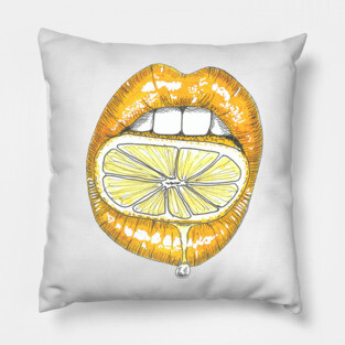 Lemon lips Pillow