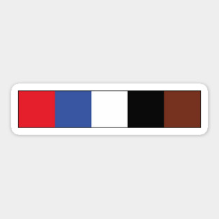 Mario Color Bar Sticker