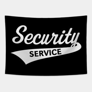 Security Service Lettering (Team / White) Tapestry