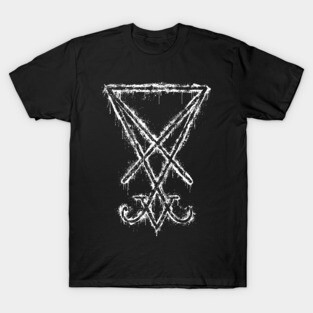 Sigil of Lucifer - Grunge T-Shirt