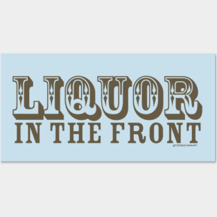 LIQUOR FRONT POKER BACK Posters and Art