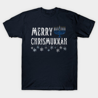 Merry Chrismukkah Hanukkah Jewish Chanukah Christmas T-Shirt