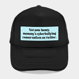 Cyberbully Conservatives - Funny Liberal Meme Hat