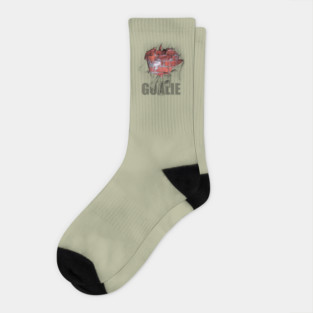Torn Brick Wall Hockey Goalie - hockey player Socks
