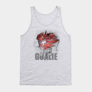 Torn Brick Wall Hockey Goalie - hockey player Tank Top