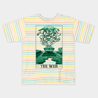 The Web Tarotesque (light) Kids T-Shirt