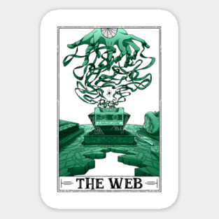 The Web Tarotesque (light) Sticker