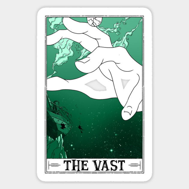 The Vast Tarotesque (Light) Sticker by Rusty Quill
