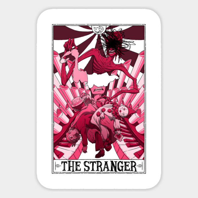 The Stranger Tarotesque (Light) Sticker by Rusty Quill