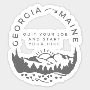 Georgia to Maine Sticker