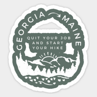 Georgia to Maine Sticker