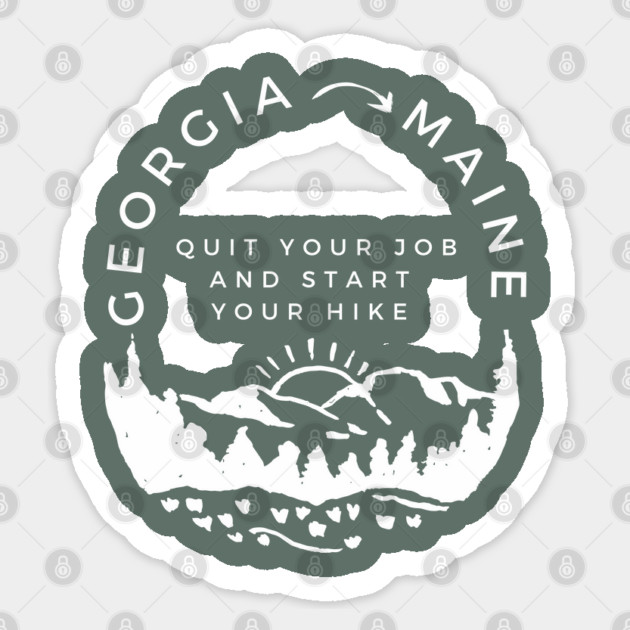 Georgia to Maine Sticker by Camp Happy Hour