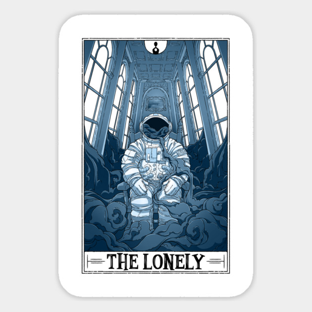The Lonely Tarotesque (Light) Magnet by Rusty Quill