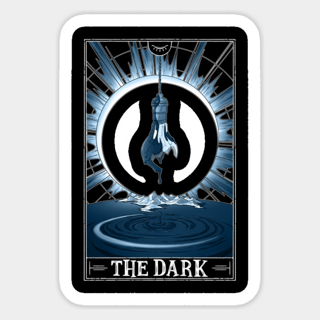 The Dark Tarotesque (Dark) Sticker by Rusty Quill