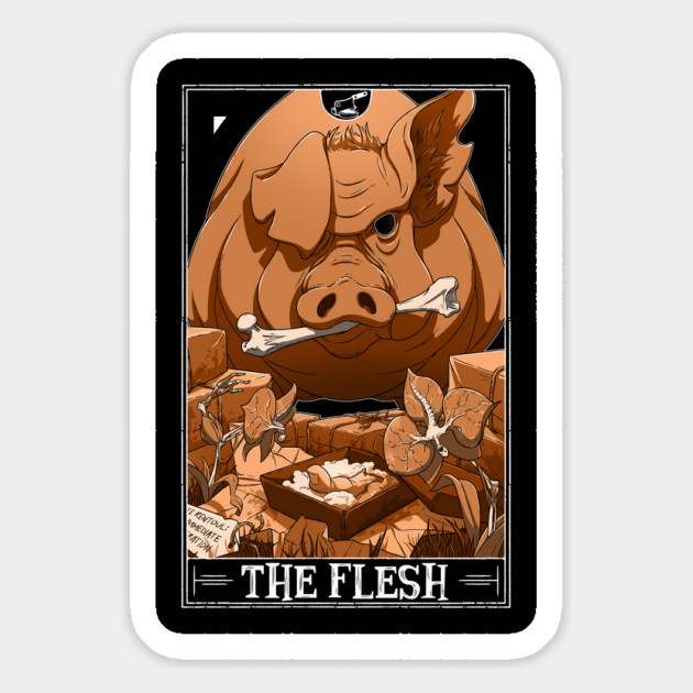 The Flesh Tarotesque Magnet by Rusty Quill