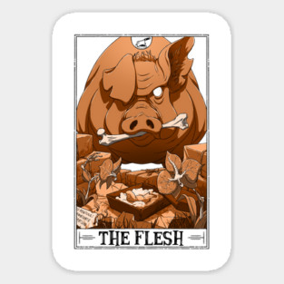The Flesh Tarotesque (light) Sticker