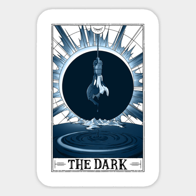 The Dark Tarotesque (light) Magnet by Rusty Quill