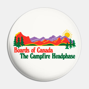 Original Retro 70s Style Boards Of Canada Fan Art Pin