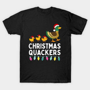 Christmas Quackers Cute Matching Christmas Family T-Shirt