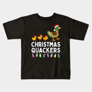Christmas Quackers Cute Matching Christmas Family Kids T-Shirt