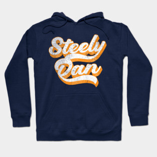 Steely Dan /// Retro Faded-Style Typography Design Hoodie
