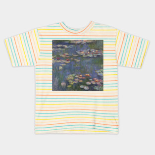 Water Lilies by Claude Monet Kids T-Shirt