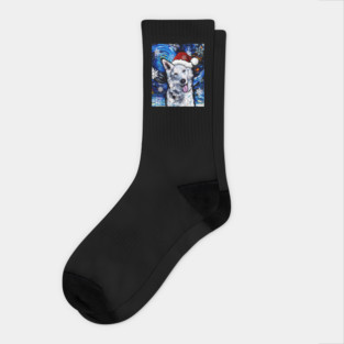 Swiss Shepherd Santa Socks