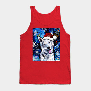 Swiss Shepherd Santa Tank Top