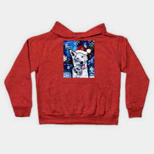 Swiss Shepherd Santa Kids Hoodie