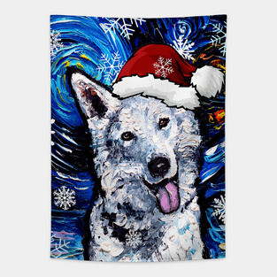 Swiss Shepherd Santa Tapestry