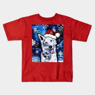 Swiss Shepherd Santa Kids T-Shirt