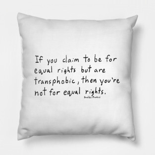 Equal Rights (transparent background) Pillow