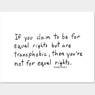 Equal Rights (transparent background) Posters and Art