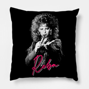 Reba // Vintage-Style 80s Fan Design Pillow