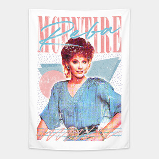 Reba McEntire // Vintage Faded 80s Style Fan Design Tapestry