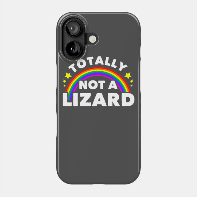 Totally Not A Lizard Phone Case by dumbshirts