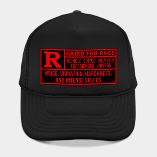 Rated R For Race - Black/Red Hat