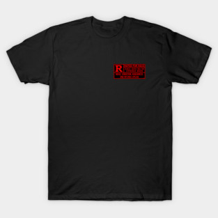 Rated R For Race - Black/Red T-Shirt