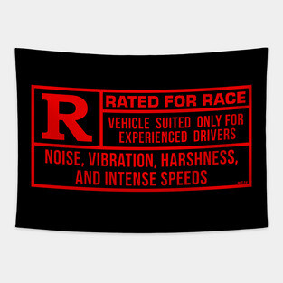 Rated R For Race - Black/Red Tapestry